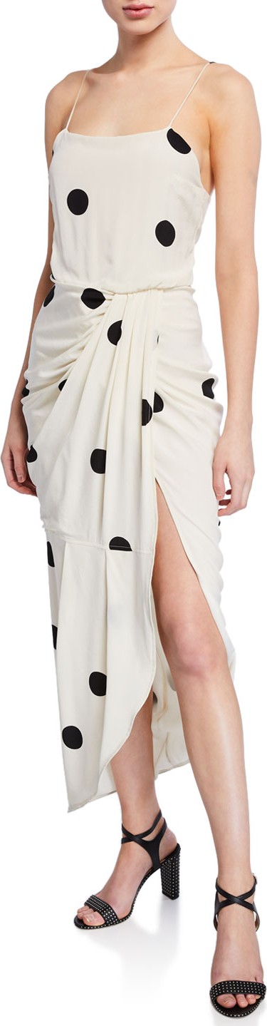 Derek Lam 10 Crosby Dotted Cami Dress with Sarong Skirt