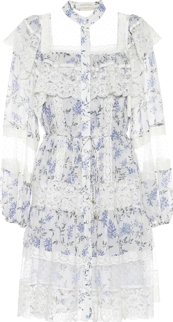 Zimmermann Moncur floral and lace dress