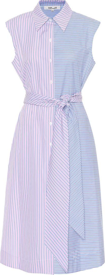 DIANE von FURSTENBERG Sleeveless striped cotton dress