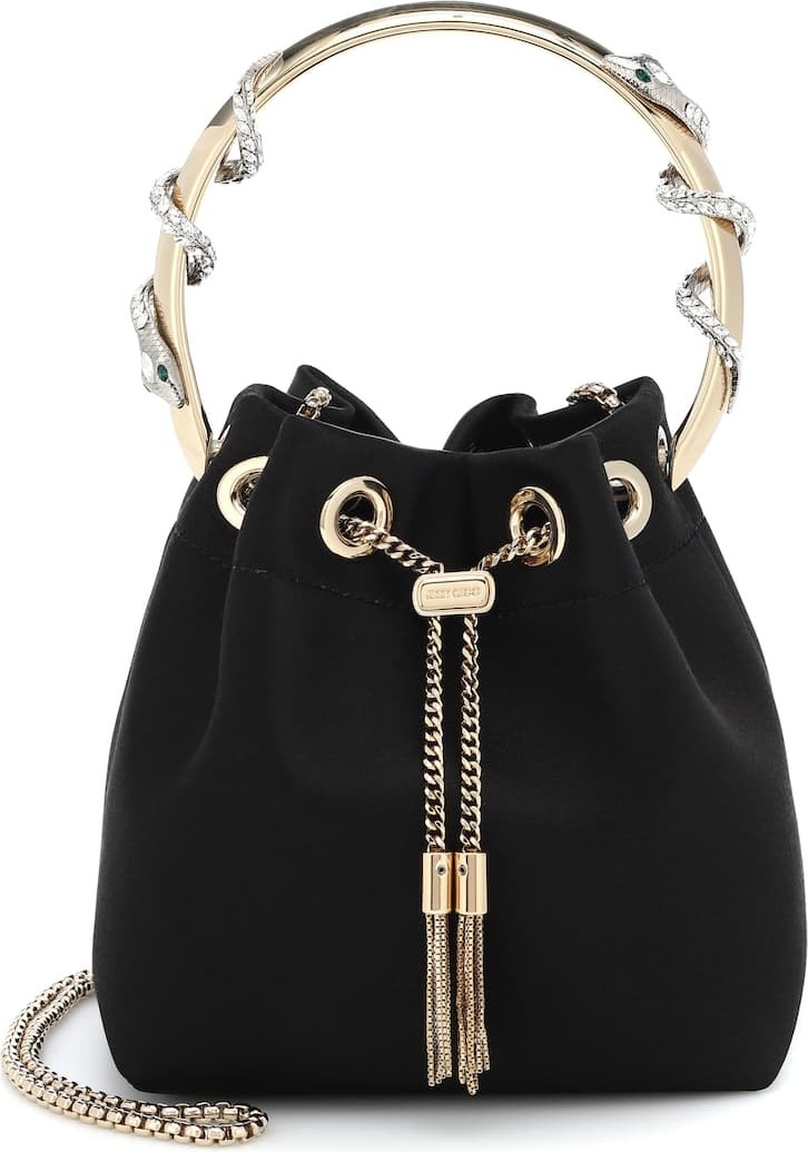 Jimmy Choo Bon Bon satin bucket bag