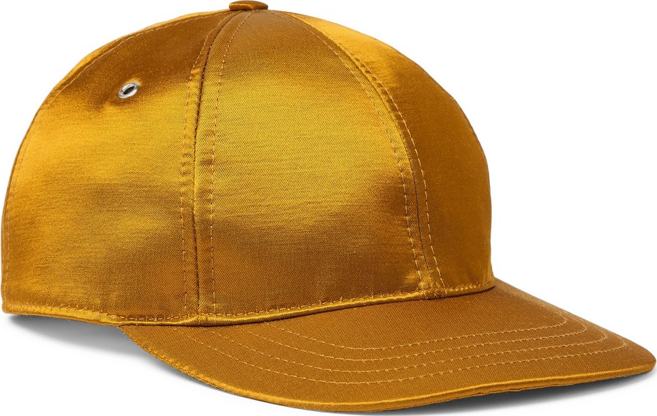 AMI Logo-Appliquéd Satin-Twill Baseball Cap
