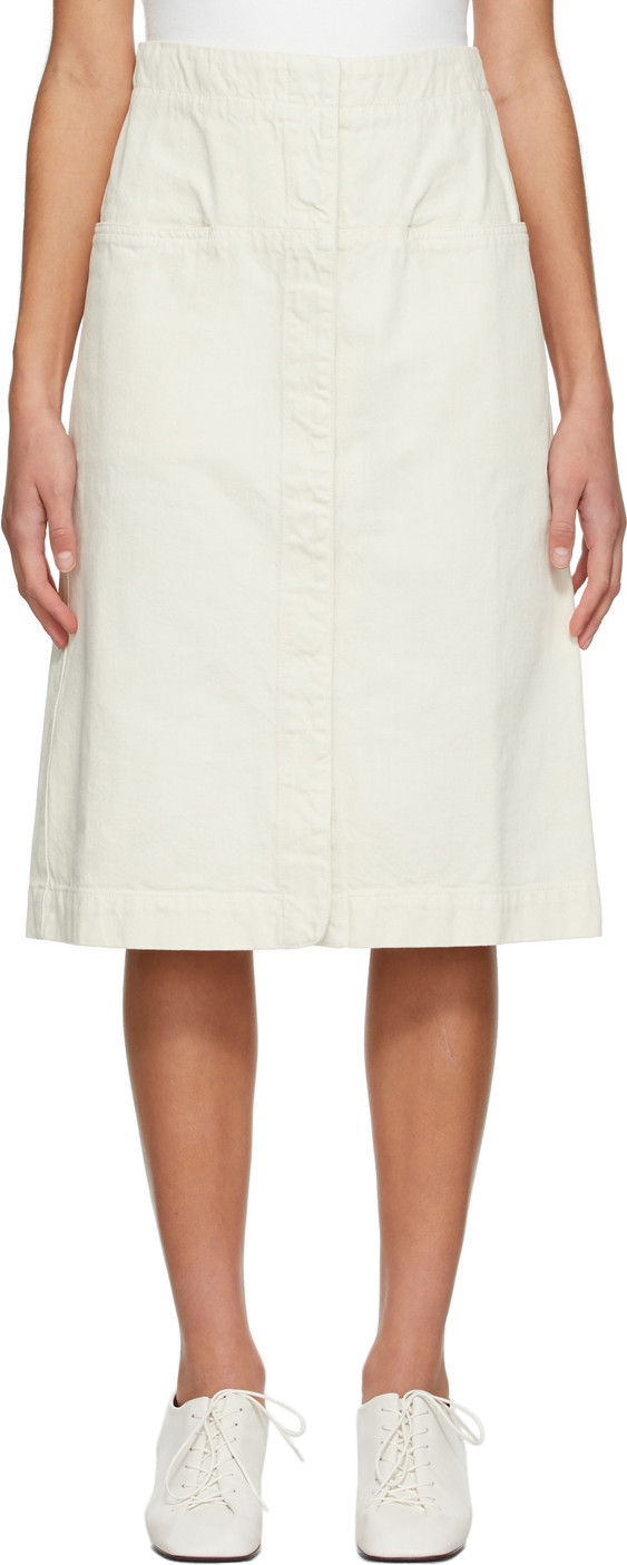 Lemaire - Off-White Straight Skirt