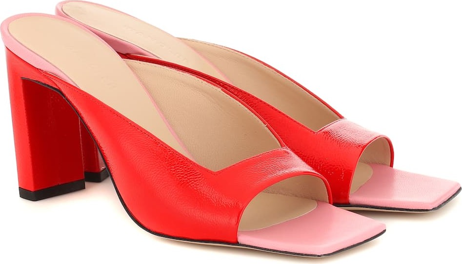 Wandler Isa patent leather sandals