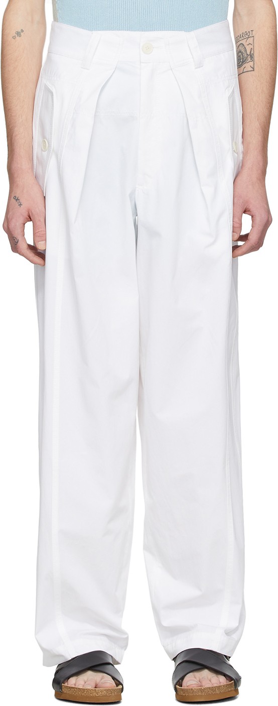 Jacquemus White 'Le Pantalon Lavandou' Trousers