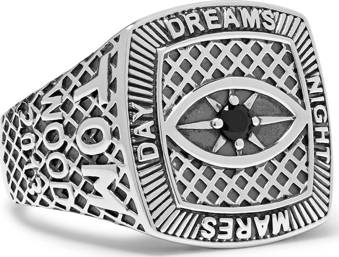Tom Wood Champion Sterling Silver Crystal Ring