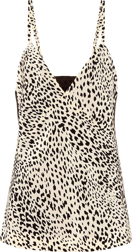 Haider Ackermann Cheetah-printed silk top