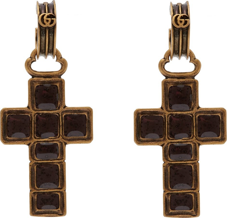 Gucci Cross-drop earrings