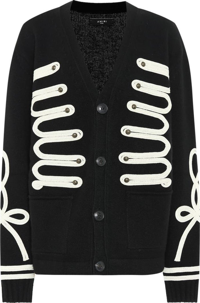 Amiri Wool and cashmere cardigan