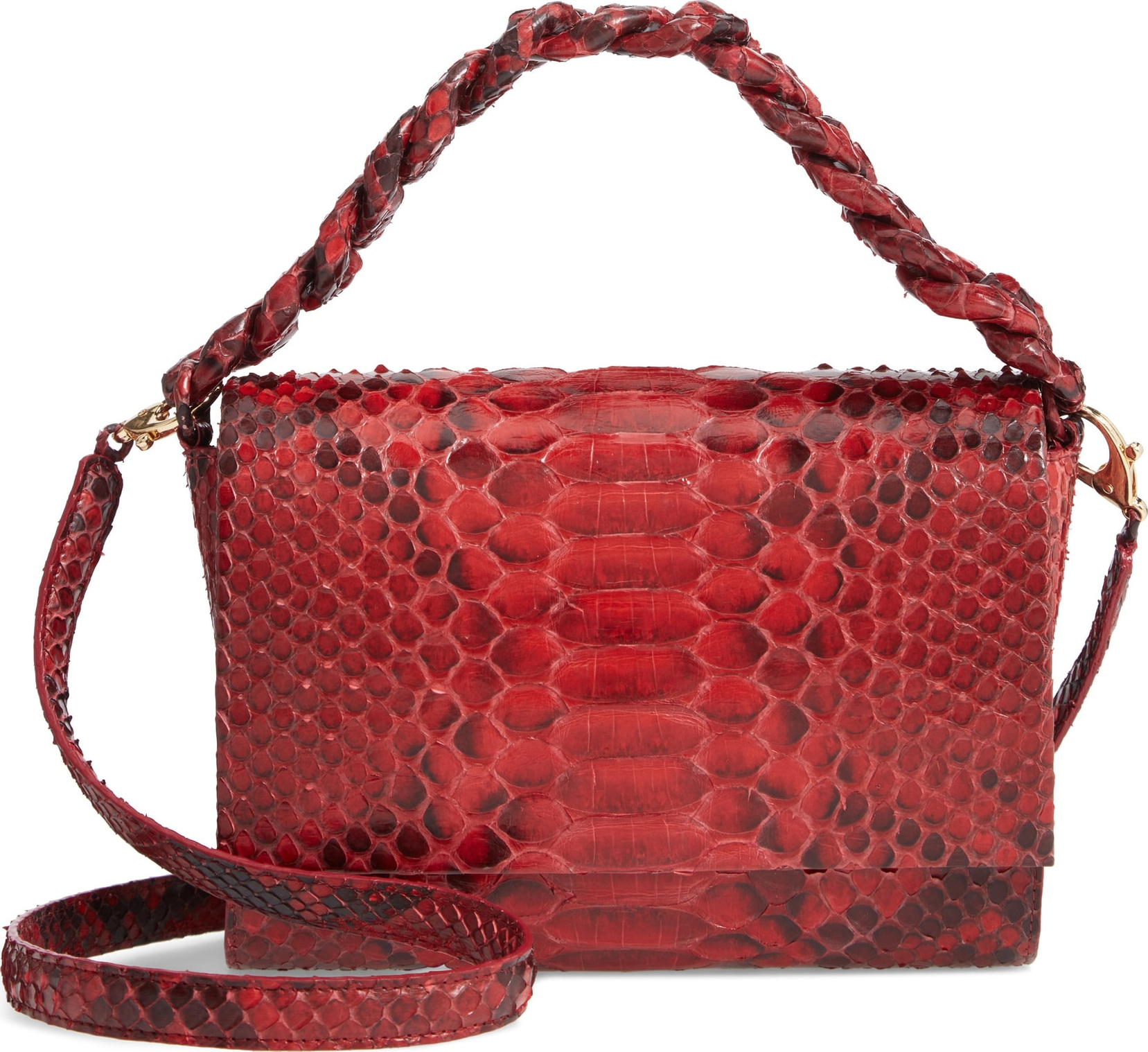 Nancy Gonzalez Small Carrie Genuine Crocodile Metallic Clutch