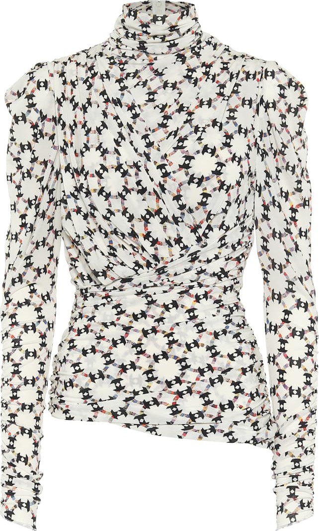 Isabel Marant Jalford printed stretch-jersey top