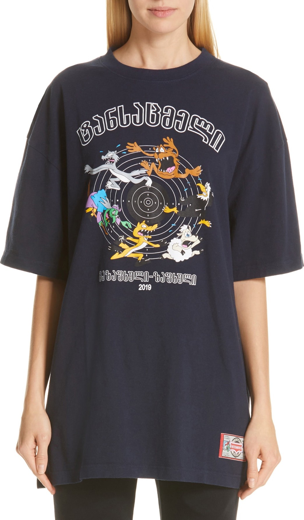 Vetements Cartoon Print Tee