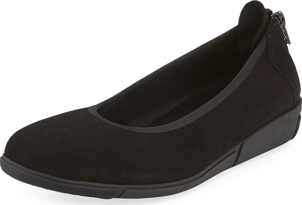 Sesto Meucci Diona Comfort Wedge Suede Ballet Flats
