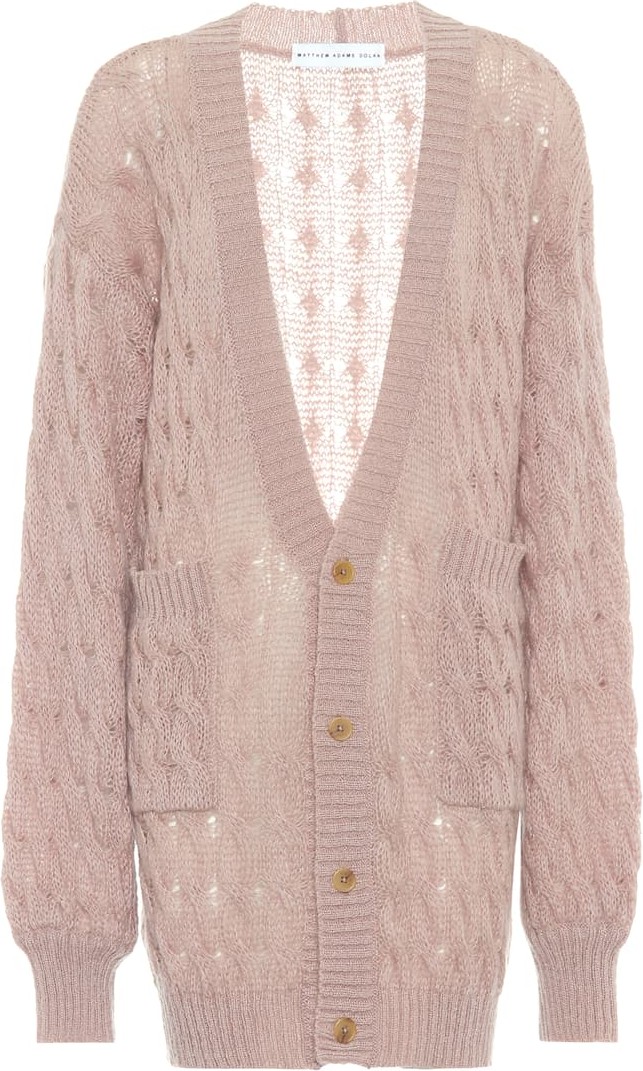 Matthew Adams Dolan Oversized cable-knit cardigan