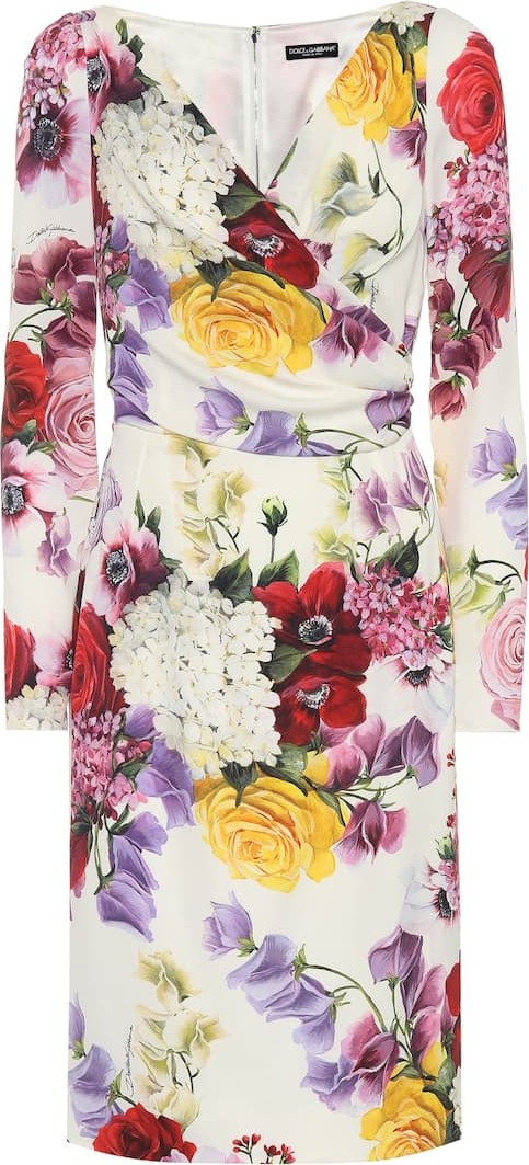 Dolce & Gabbana Floral stretch silk dress