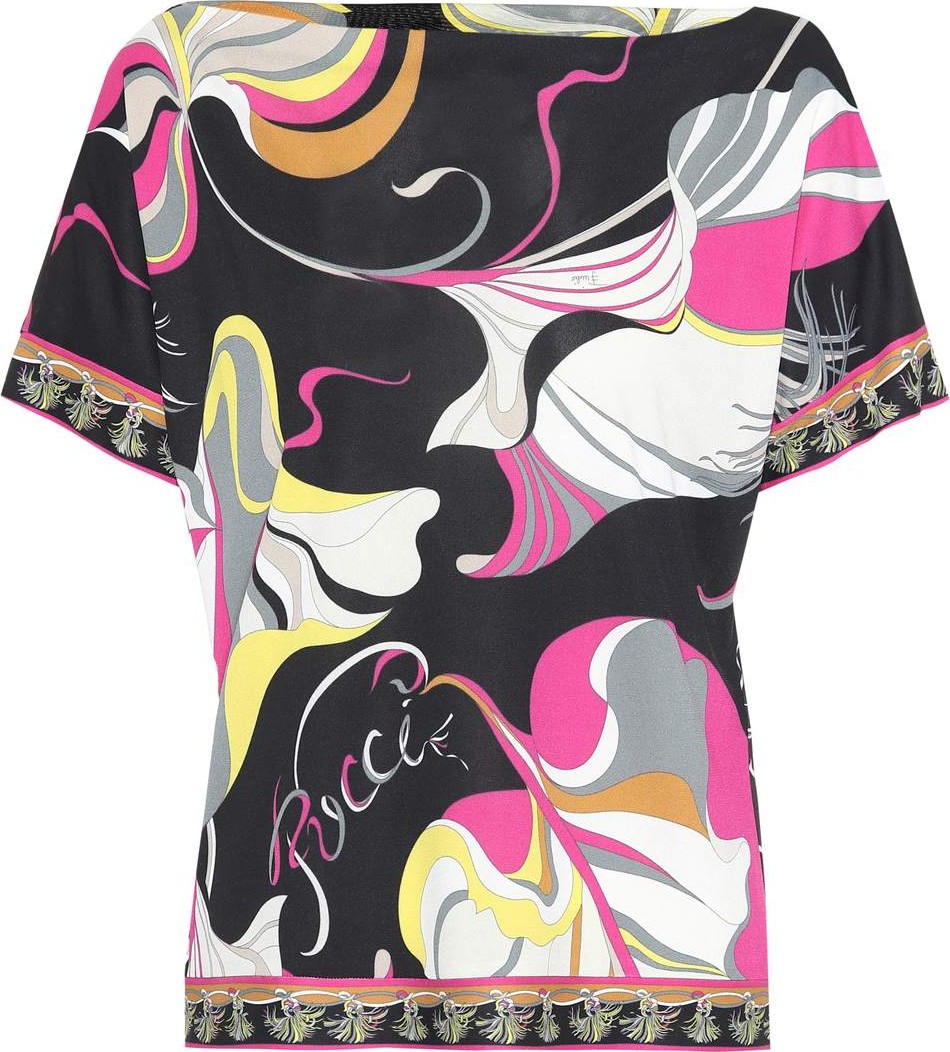 Emilio Pucci Printed jersey top
