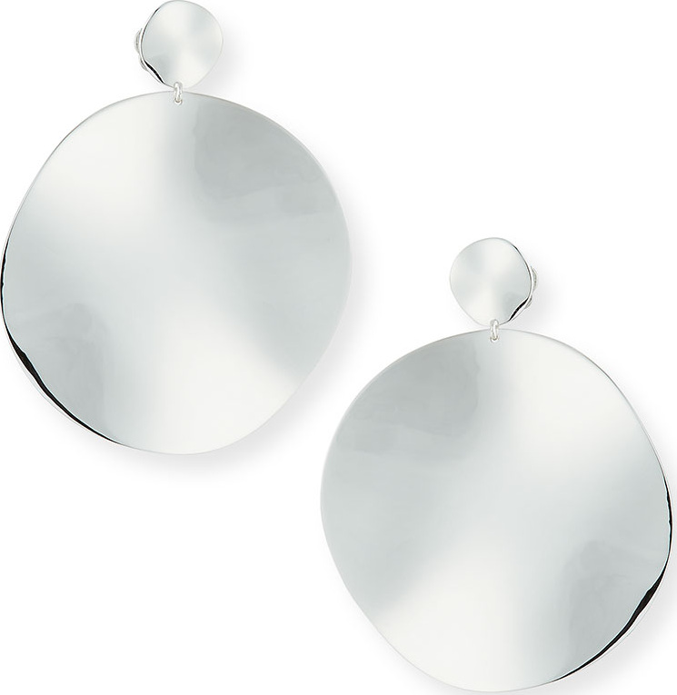 IPPOLITA 925 Classico Large Wavy Disc Snowman Earrings