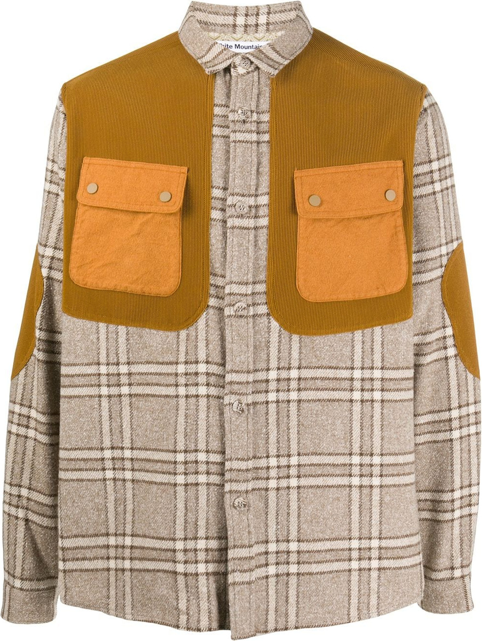 White Mountaineering - Checked contrast shirt