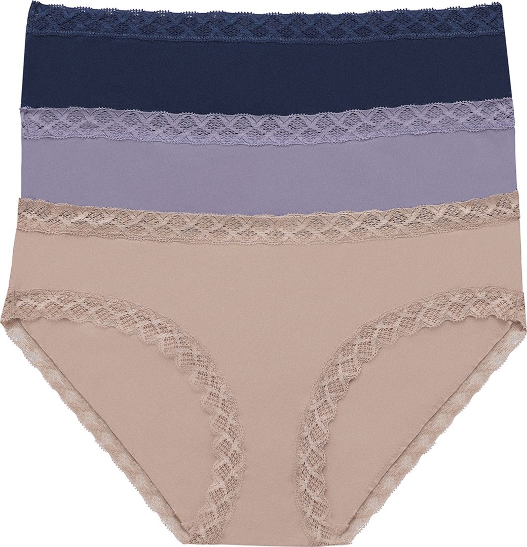 Natori Three-Pack Bliss Cotton Girl Briefs