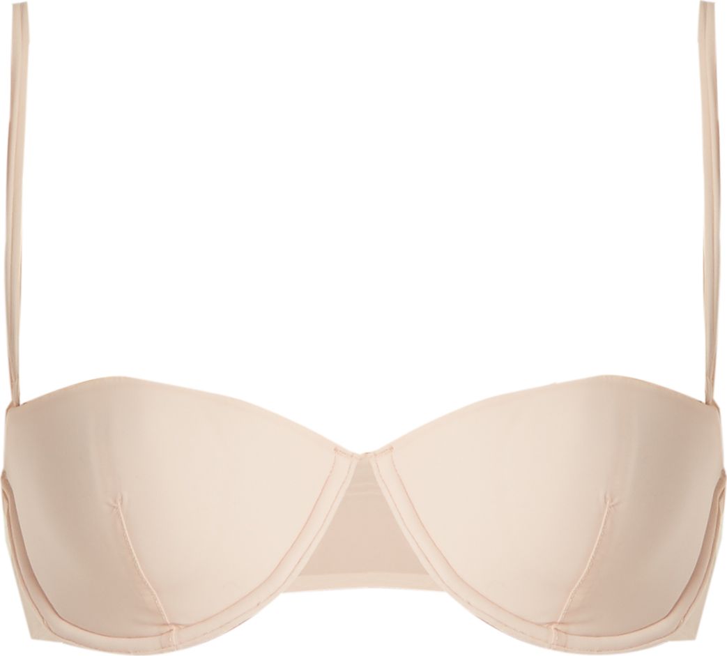 Bodas Sheer Tactel strapless balconette bra