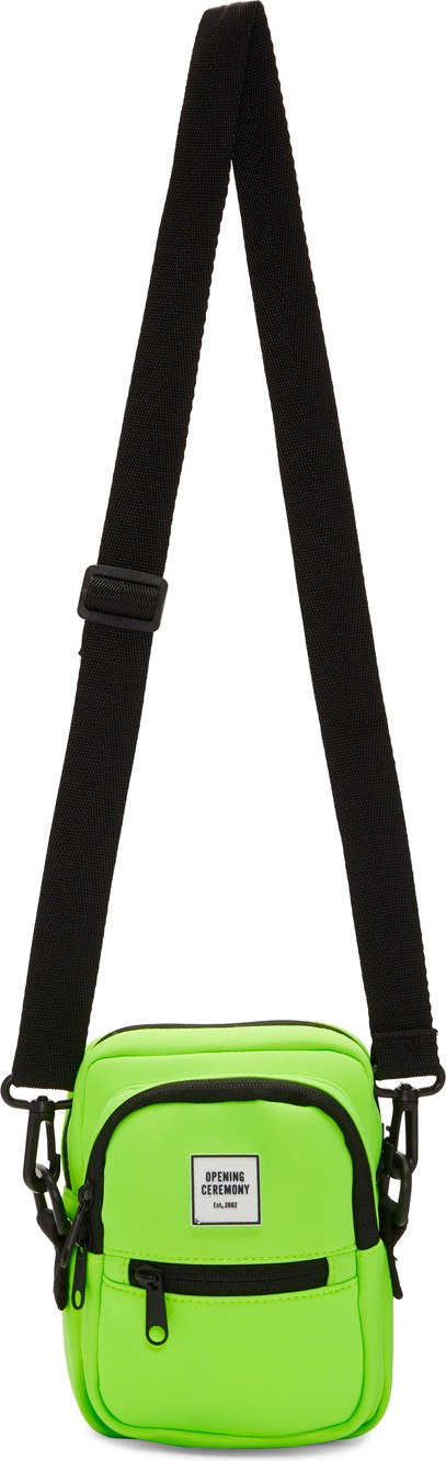 Opening Ceremony SSENSE Exclusive Green Mini Neoprene Crossbody Bag