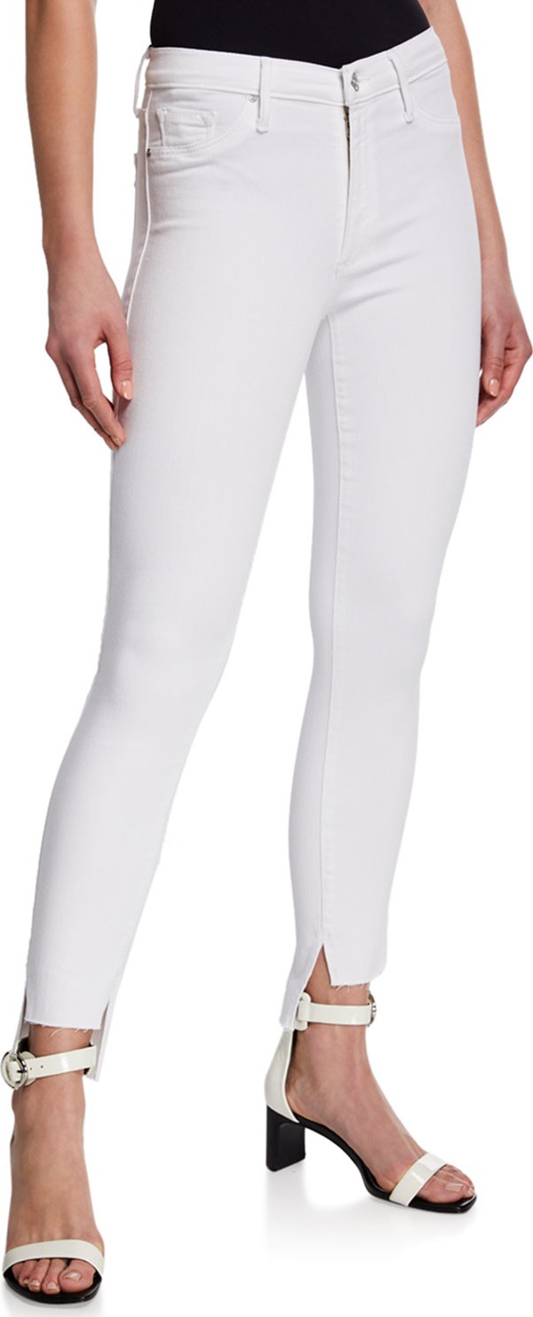 Black Orchid Miranda Step-Hem High-Rise Skinny Jeans