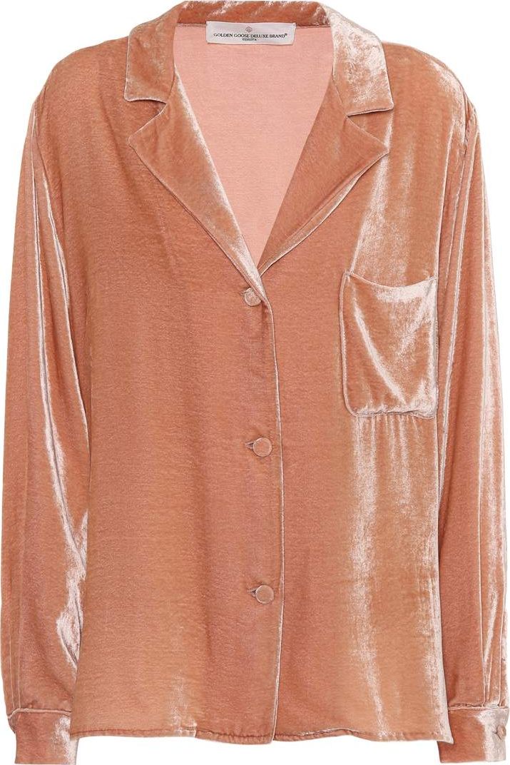 Golden Goose Deluxe Brand Franca velvet pyjama shirt