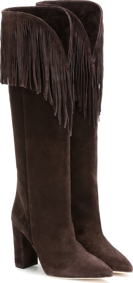 Paris Texas Suede knee-high boots
