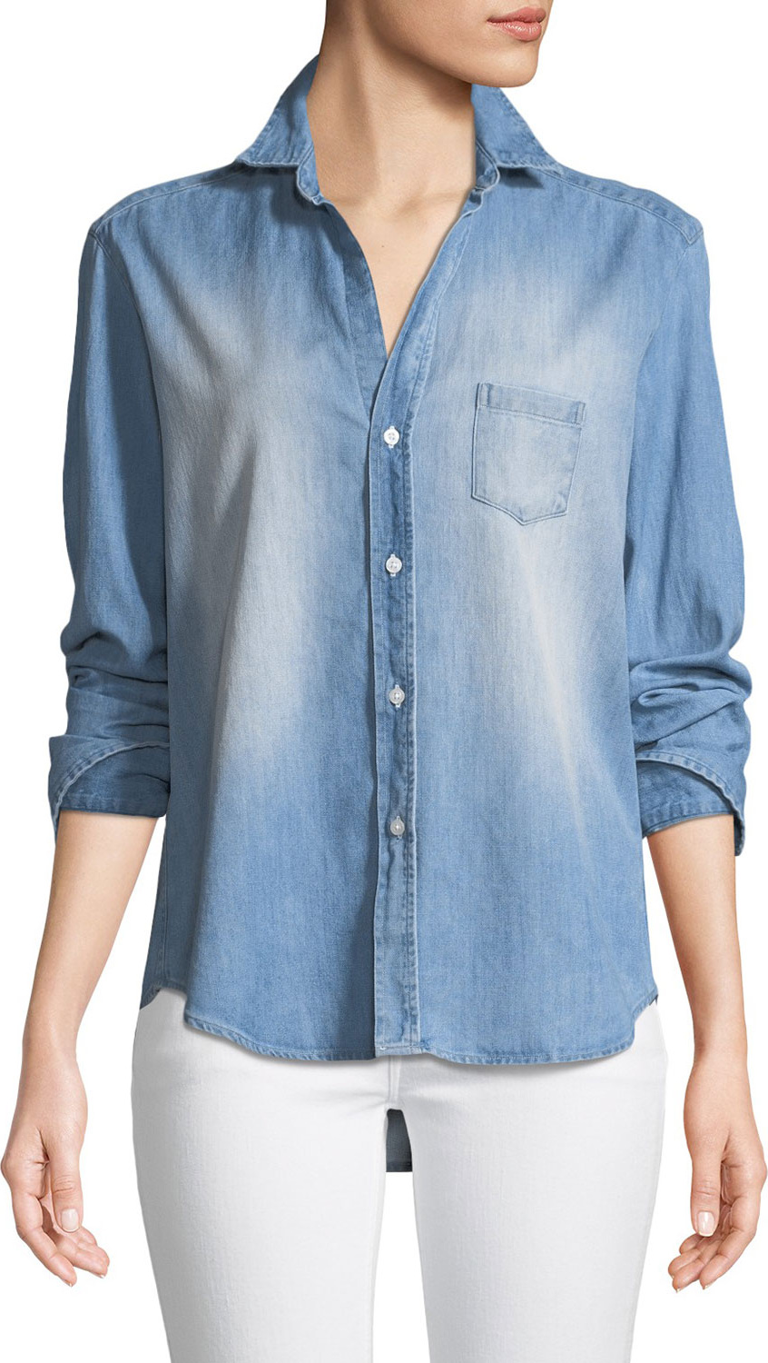 Frank & Eileen Eileen Long-Sleeve Button-Down Denim Shirt