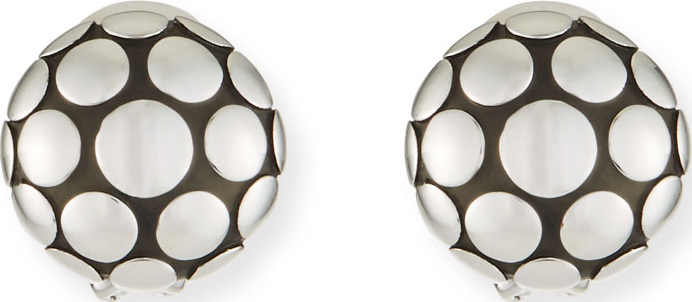 John Hardy Dot Sterling Silver Large Round Stud Earrings