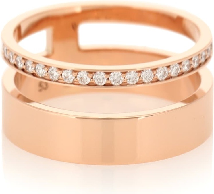 REPOSSI Berbere Module 18kt rose-gold and diamond ring