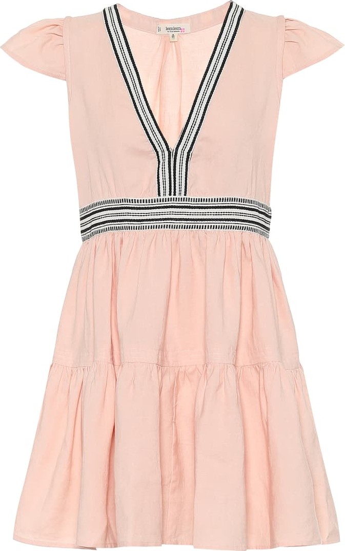 LemLem Koki linen-blend minidress