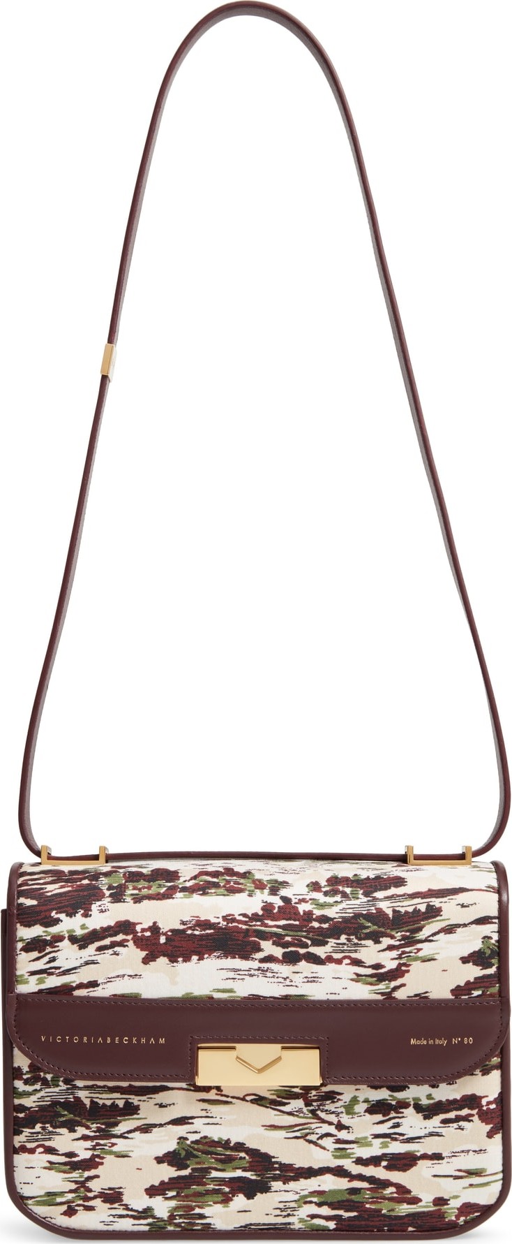 Victoria Beckham Eva Satin & Leather Shoulder Bag