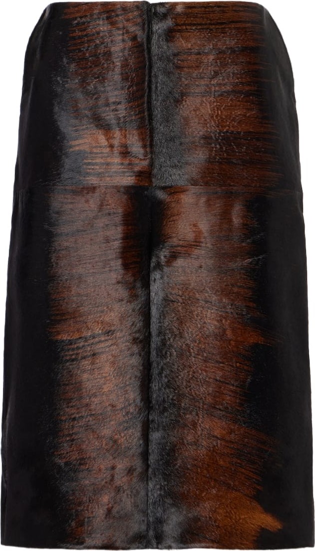 Magda Butrym - Printed calf hair pencil skirt