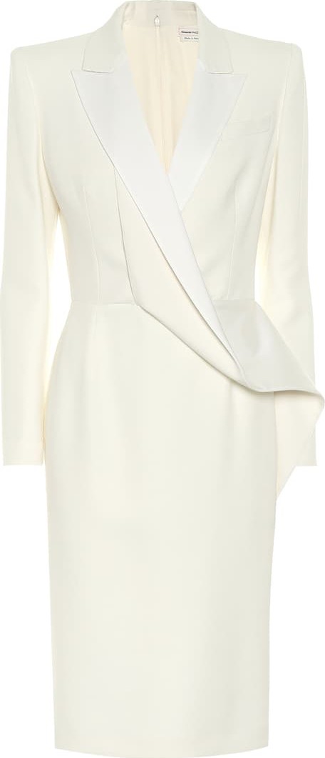 Alexander McQueen Wool and silk-blend dress