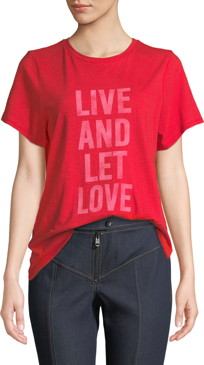 Cinq A Sept Live And Let Love Graphic Tee