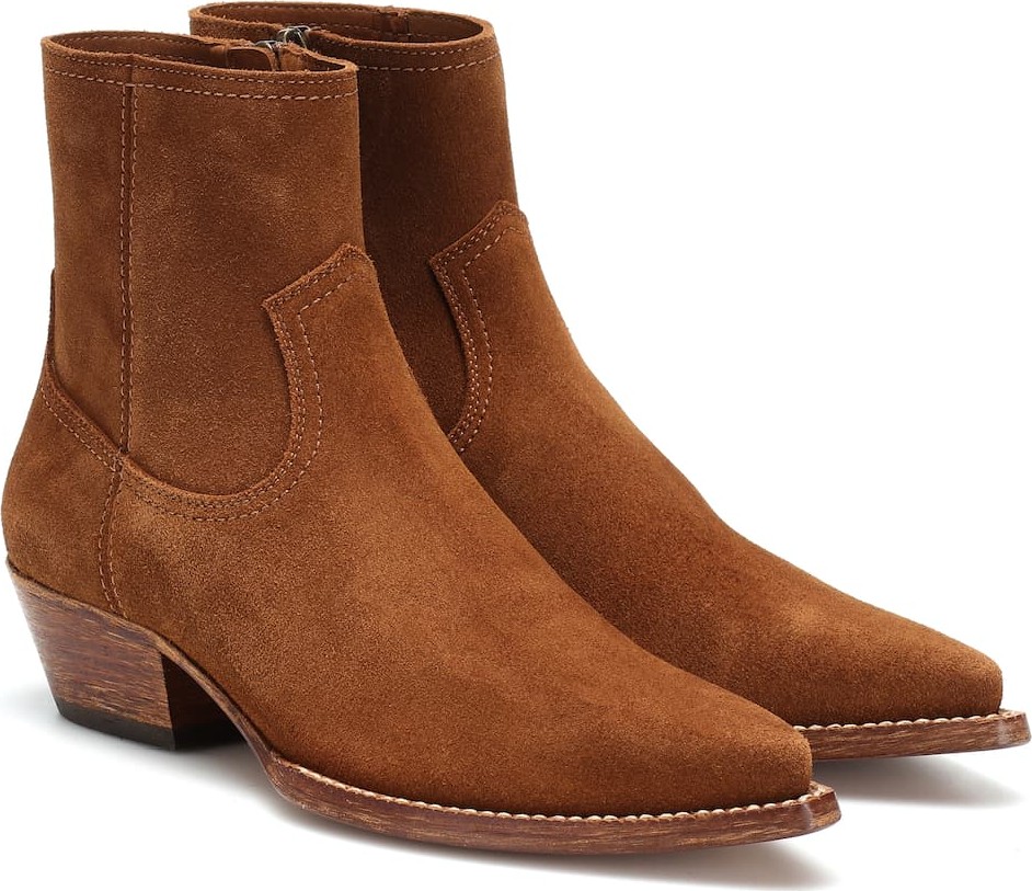 Saint Laurent Suede ankle boots