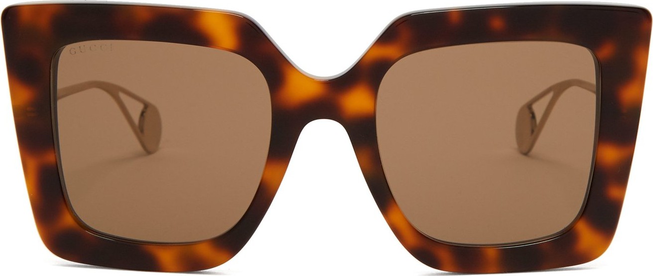 Gucci Oversized square-frame acetate sunglasses