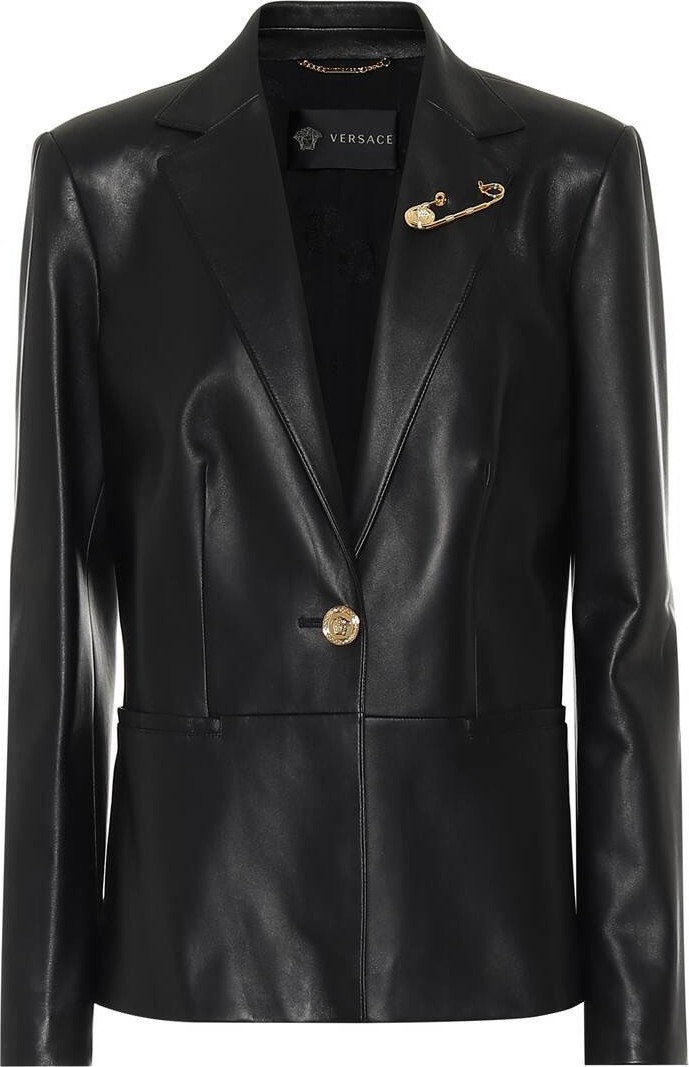 Versace Leather blazer
