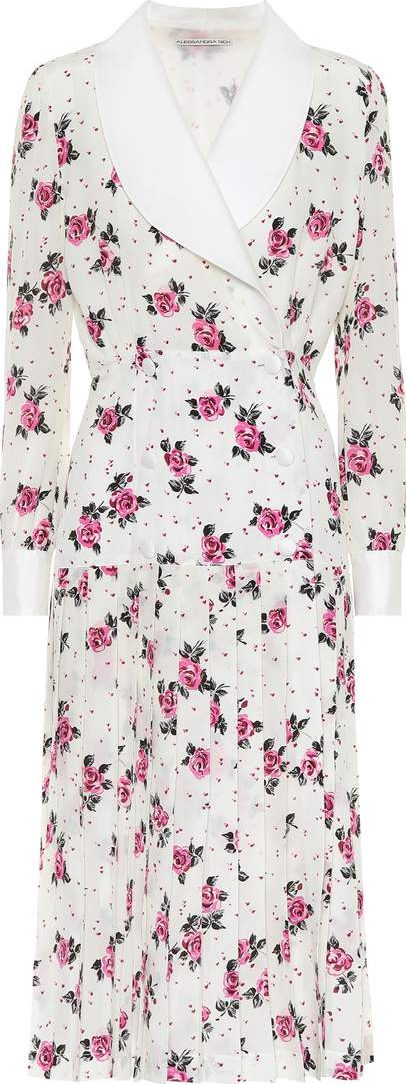 Alessandra Rich Floral-printed silk dress