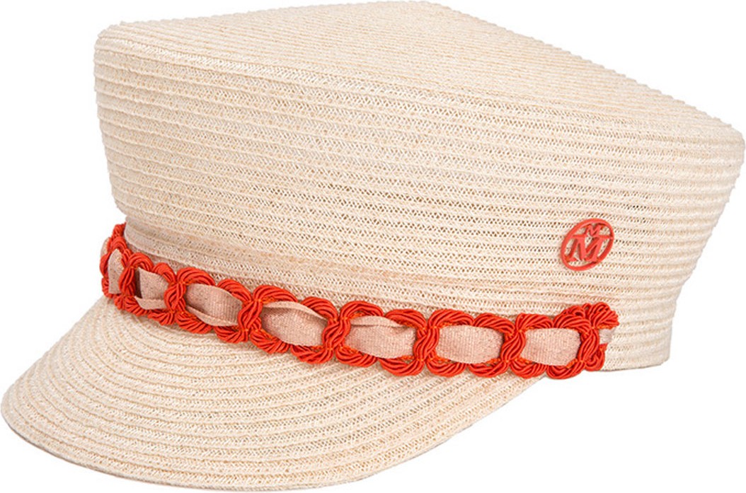 Maison Michel Abby Woven Newsboy Hat
