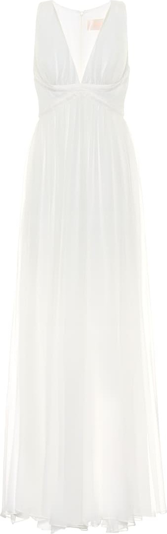 Max Mara Klausen silk-chiffon gown