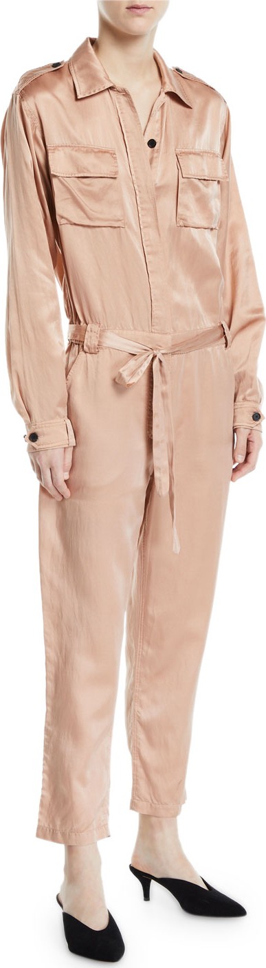 A.L.C. Jeter Silk Satin Jumpsuit