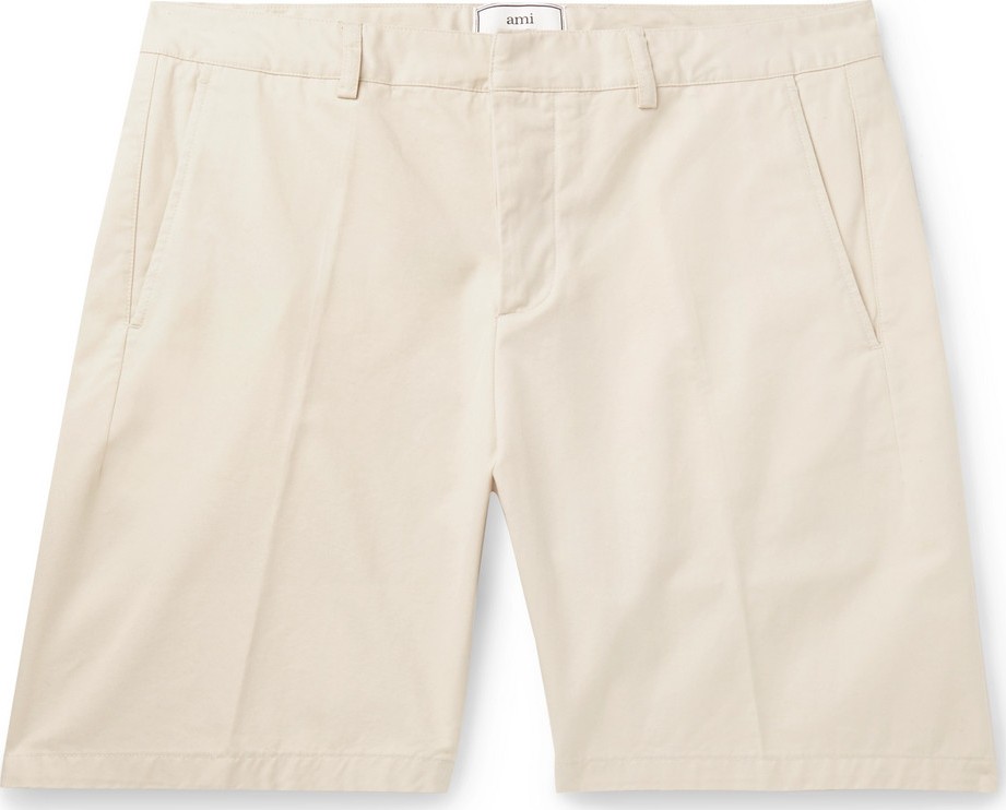 AMI Slim-Fit Cotton-Twill Bermuda Shorts