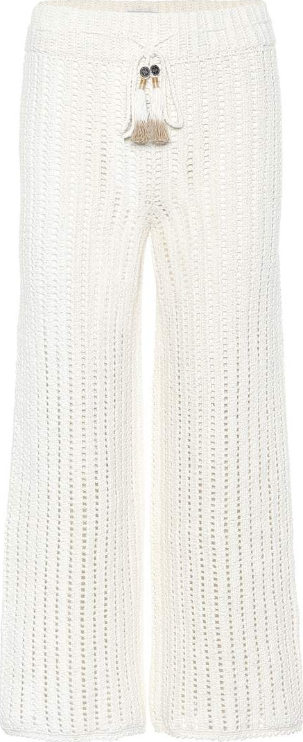 She Made Me Sita crochet cotton trousers