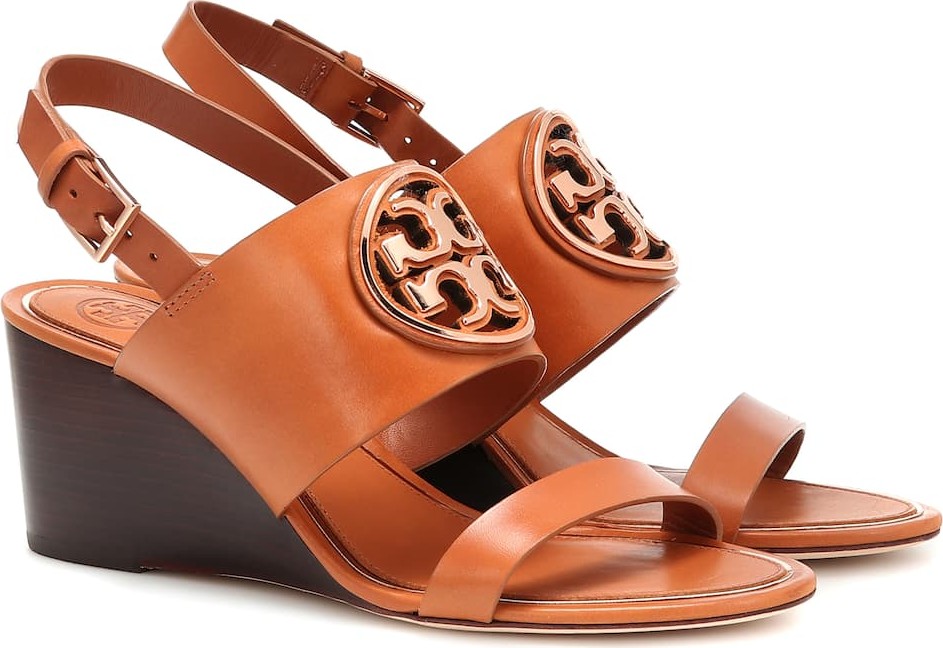 Tory Burch Miller leather wedge sandals