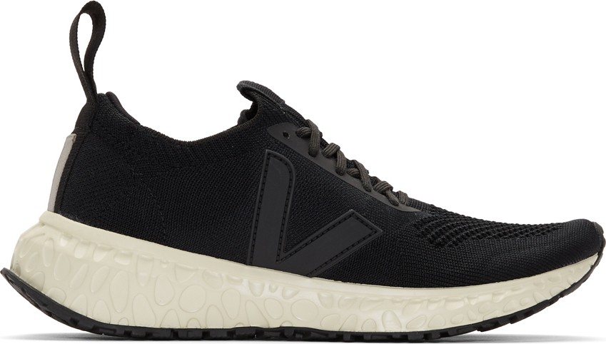Rick Owens Black Veja Edition V-Knit Sneakers