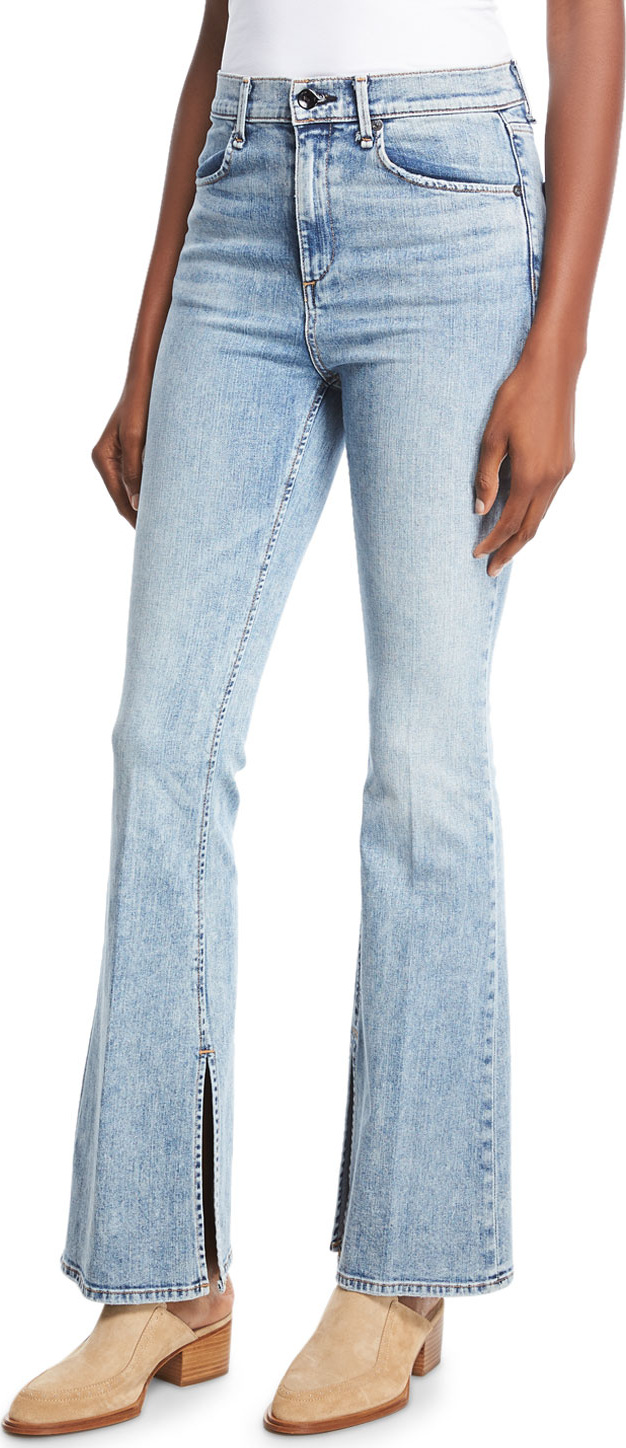 Rag & Bone Bella Slim Flared Jeans with Slit Hem