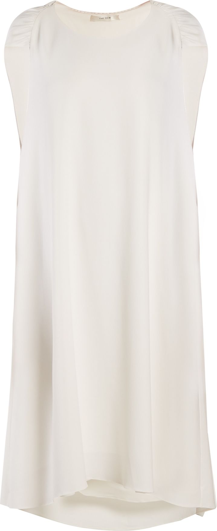 THE ROW Dada ruched-shoulder cady dress