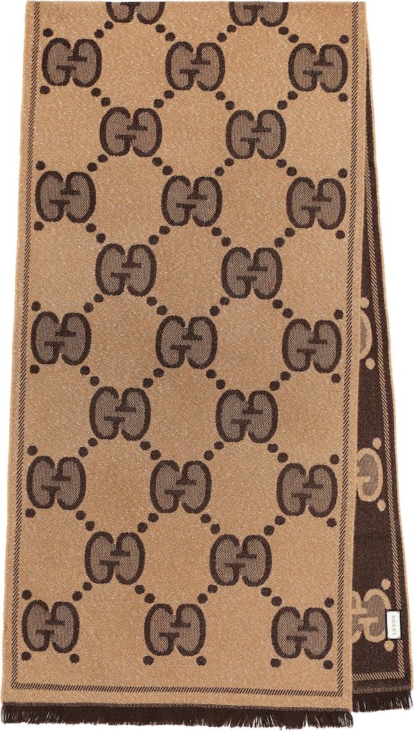 Gucci GG wool-jacquard scarf