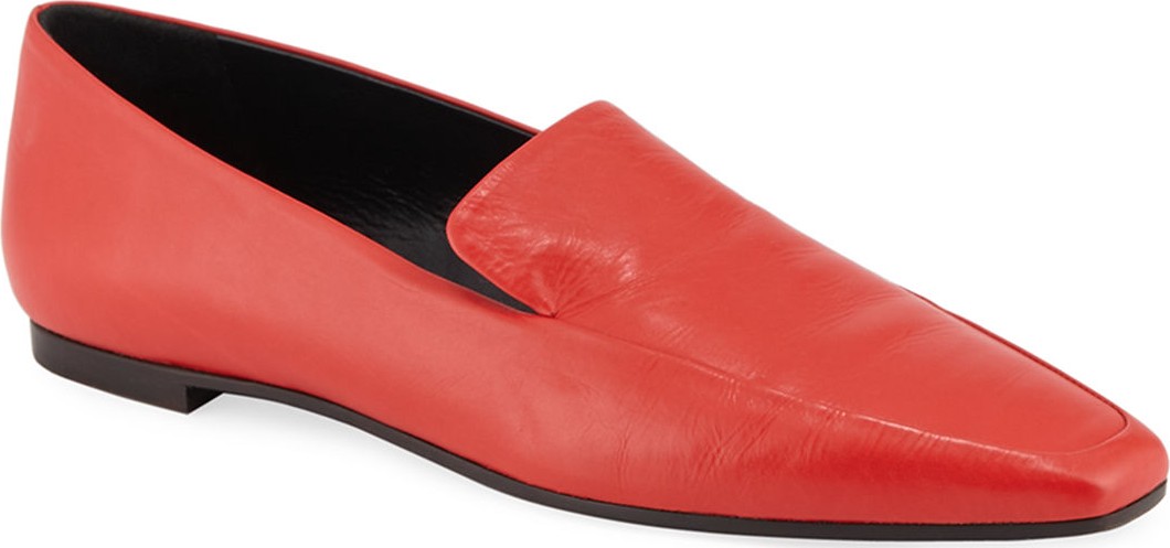 THE ROW Minimal Leather Flat Loafers